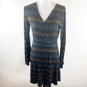 Mossimo Supply Co. Long sleeve stripped dress M